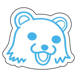 Pedo Bear Sticker (Baby Blue)